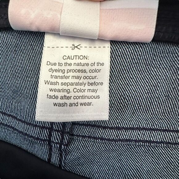 Isabel Maternity ~ Over the Tummy Dark Denim Jeggings ~ crossover low back waist - Picture 8 of 9